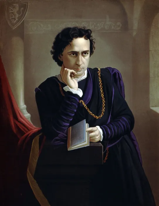 Framed Print : Edwin Booth (1833-1893), American actor. Hamlet was his signature role. 1873 poster Framed Print : Edwin Booth (1833-1893), American actor. Hamlet was his signature role. 1873 poster