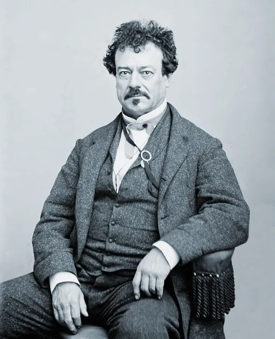 Framed Print : Edwin Forrest (1806-1872), great American actor and tragedian in portrait by Mathew Brady. Ca. 1860