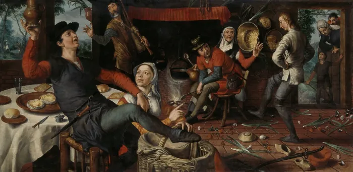 Framed Print : The Egg Dance, by Pieter Aertsen, 1552, Dutch painting, oil on panel Framed Print : The Egg Dance, by Pieter Aertsen, 1552, Dutch painting, oil on panel