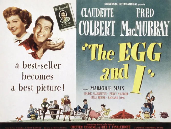 Framed Print : THE EGG AND I, Claudette Colbert, Fred MacMurray, 1947