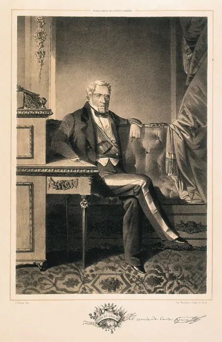 Framed Print : EGUIA Y SAEZ DE BURUAGA, Nazario (1777-1865). Spain. Carlist Wars. Nazario Egua. Engraving. SPAIN. Madrid. National Library. AISA / Everett Collection**US SALES ONLY**