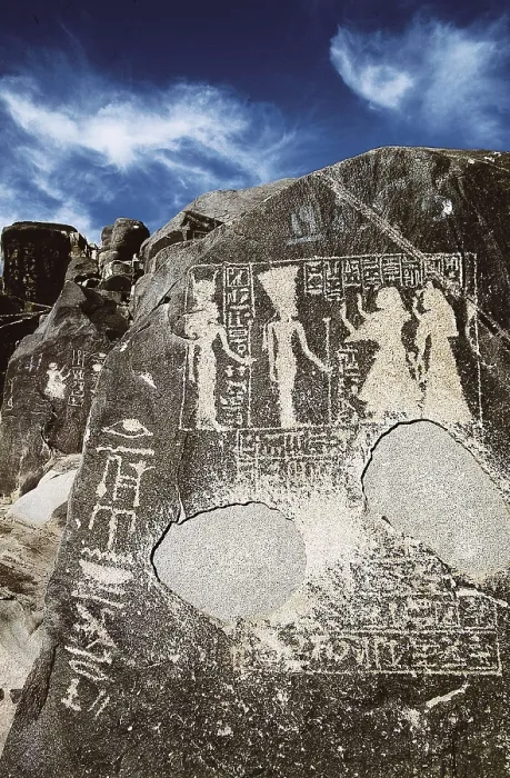 Framed Print : EGYPT. Aswan. El-Shallal. Hyeroglyphics and reliefs. Egyptian art. Sculpture. AISA / Everett Collection**US SALES ONLY** Framed Print : EGYPT. Aswan. El-Shallal. Hyeroglyphics and reliefs. Egyptian art. Sculpture. AISA / Everett Collection**US SALES ONLY**