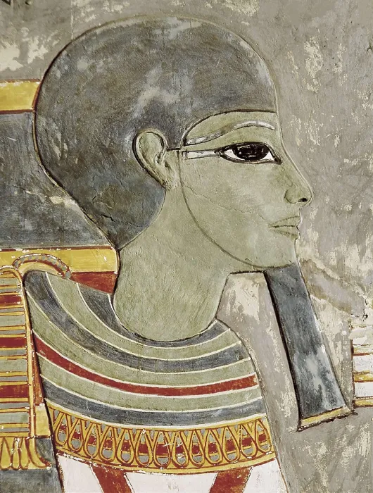 Framed Print : EGYPT. Dayr al-Bahri. Valley of the Kings. Tomb of Horemheb. The god Ptah. Egyptian art. New Kingdom. Fresco. AISA / Everett Collection**US SALES ONLY**