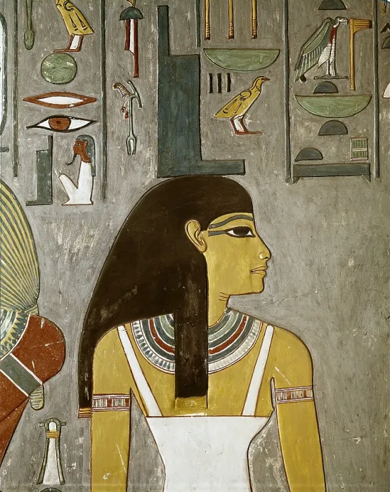 Framed Print : EGYPT. Dayr al-Bahri. Valley of the Kings. Tomb of Horemheb. The goddess Isis. Egyptian art. New Kingdom. Fresco. - BeBa / Iberfoto / Everett Collection (210293)**US SALES ONLY**