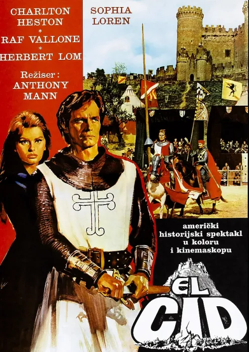 Framed Print : EL CID, Yugoslavian poster, from left: Sophia Loren, Charlton Heston, 1961 Framed Print : EL CID, Yugoslavian poster, from left: Sophia Loren, Charlton Heston, 1961