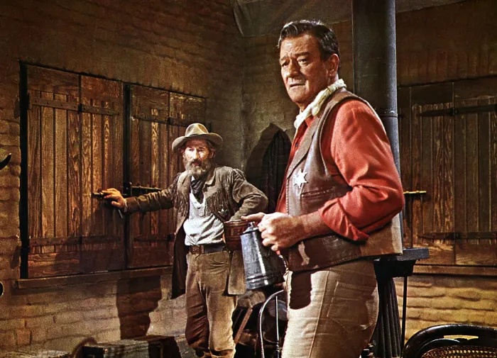 Framed Print : EL DORADO, John Wayne and Arthur Hunnicut, 1966 Framed Print : EL DORADO, John Wayne and Arthur Hunnicut, 1966