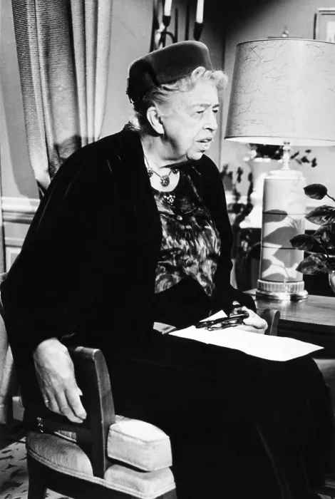 Framed Print : Eleanor Roosevelt in the last decade of her life. In the 1950s she attempted to make the Democratic Party publically support civil rights for African Americans