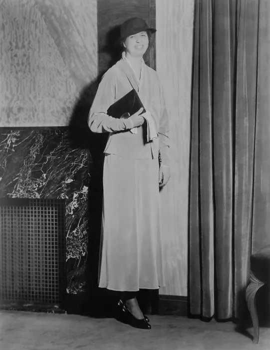 Framed Print : Eleanor Roosevelt, on Inauguration Day 1933. The new First Lady worn a lavender velvet day dress that is now in the collection of the Smithsonian Institution. (BSLOC_2015_2_243)