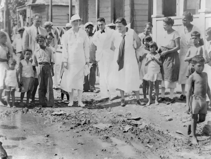 Framed Print : Eleanor Roosevelt and journalist Lorena Hickok in Puerto Rico. Mar. 7, 1934 Framed Print : Eleanor Roosevelt and journalist Lorena Hickok in Puerto Rico. Mar. 7, 1934