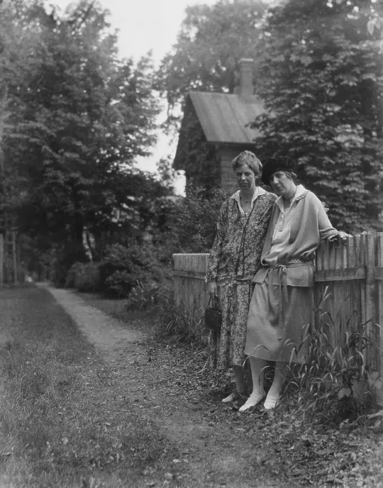 Framed Print : Eleanor Roosevelt and Marian Dickerman in Marion, Massachusetts. 1925
