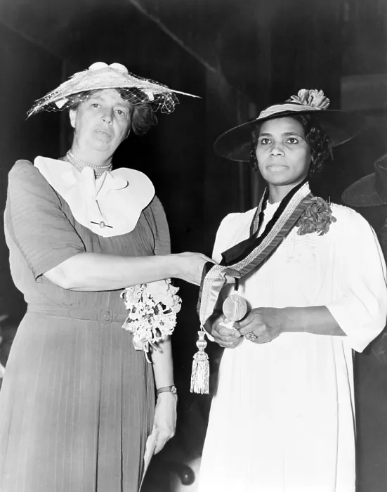 Framed Print : Eleanor Roosevelt presents the Spingarn Medal, the highest honor bestowed by the National Association for the Advancement of Colored People, to opera singer, Marian Anderson. 1939 Framed Print : Eleanor Roosevelt presents the Spingarn Medal, the highest honor bestowed by the National Association for the Advancement of Colored People, to opera singer, Marian Anderson. 1939