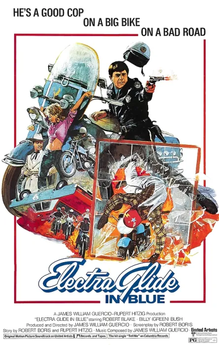 Framed Print : ELECTRA GLIDE IN BLUE, Robert blake (gun), 1973 Framed Print : ELECTRA GLIDE IN BLUE, Robert blake (gun), 1973
