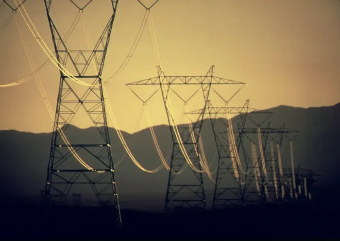 Framed Print : Electric power lines near Searchlight Nevada. Ca. 1973-75 Framed Print : Electric power lines near Searchlight Nevada. Ca. 1973-75