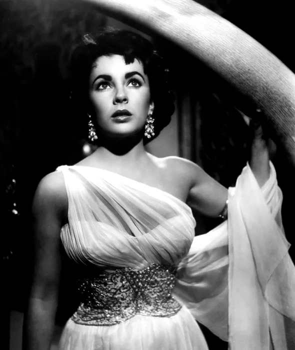 Framed Print : ELEPHANT WALK, Elizabeth Taylor (in a gown by Edith Head), 1954
