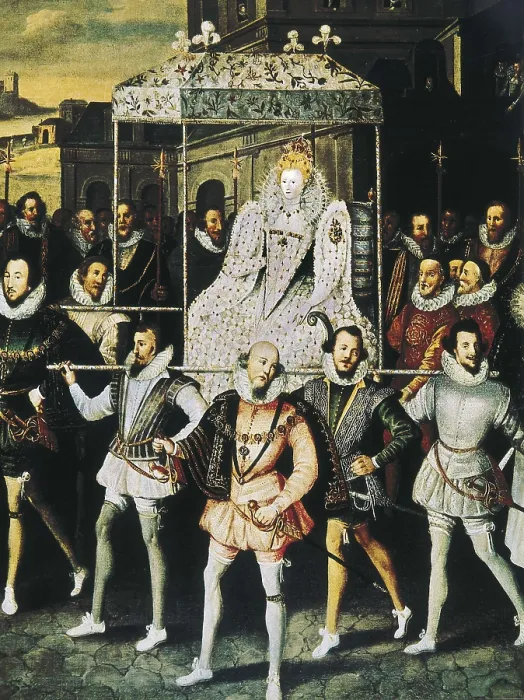 Framed Print : Elizabeth I of England, called 'the Virgin Queen' (1533-1603). Queen Elizabeth I of England carried in a palanquin. Painting. AISA / Everett Collection**US SALES ONLY** Framed Print : Elizabeth I of England, called 'the Virgin Queen' (1533-1603). Queen Elizabeth I of England carried in a palanquin. Painting. AISA / Everett Collection**US SALES ONLY**