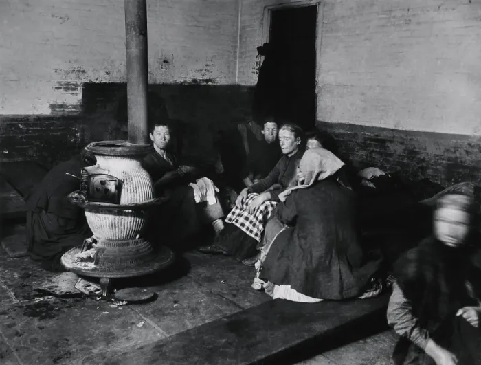 Framed Print : ELIZABETH STREET POLICE STATION -WOMEN LODGERS, by Jacob Riis, c. 1888-90. Unsanitary police stations shelters were suspected of spreading disease Framed Print : ELIZABETH STREET POLICE STATION -WOMEN LODGERS, by Jacob Riis, c. 1888-90. Unsanitary police stations shelters were suspected of spreading disease