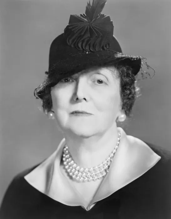 Framed Print : Emily Price Post, American writer and authority on etiquette, in 1937 portrait. In the 1930s she spoke on radio programs and wrote a column on good taste for the Bell Syndicate