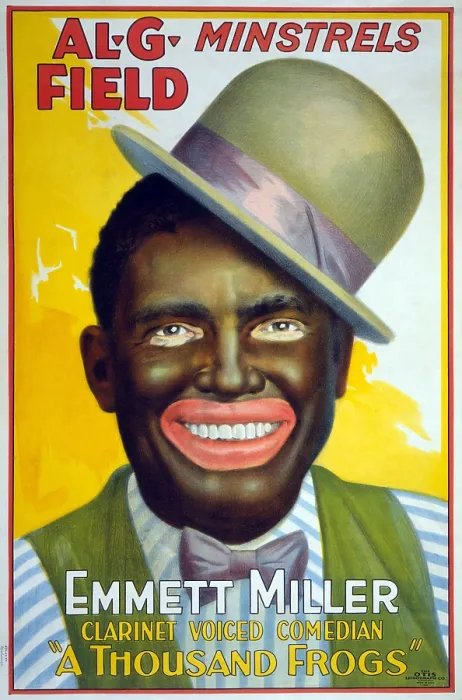 Framed Print : Emmett Miller: clarinet voiced comedian. Poster announcing an Al. G