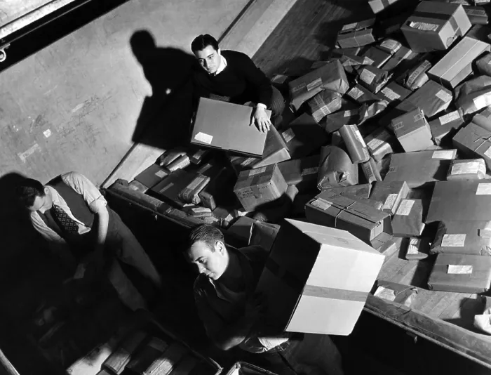 Framed Print : Employees at Macy's department store prepare for Christmas shoppers, New York City, 1936.. Courtesy: CSU Archives / Everett Collection Framed Print : Employees at Macy's department store prepare for Christmas shoppers, New York City, 1936.. Courtesy: CSU Archives / Everett Collection