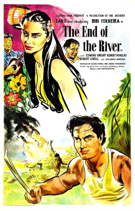 Framed Print : THE END OF THE RIVER, British poster, from top: Bibi Ferreira, Sabu, 1947 Framed Print : THE END OF THE RIVER, British poster, from top: Bibi Ferreira, Sabu, 1947