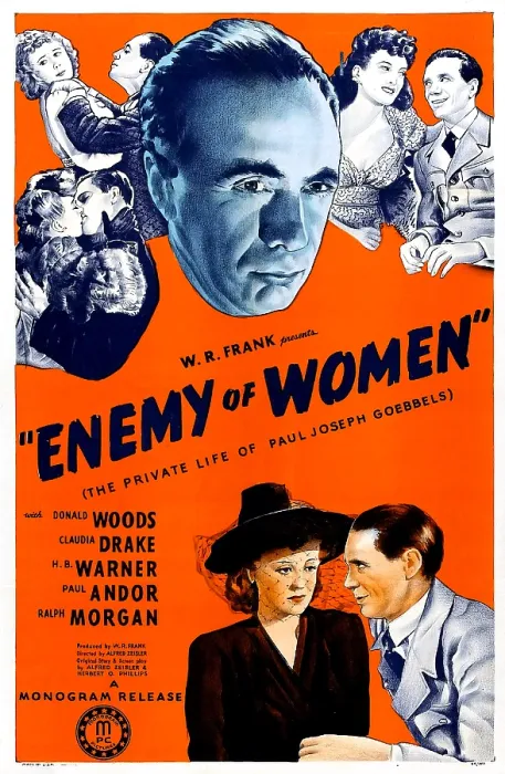 Framed Print : ENEMY OF WOMAN, US poster, bottom from left: Claudia Drake, Donald Woods, 1944 Framed Print : ENEMY OF WOMAN, US poster, bottom from left: Claudia Drake, Donald Woods, 1944