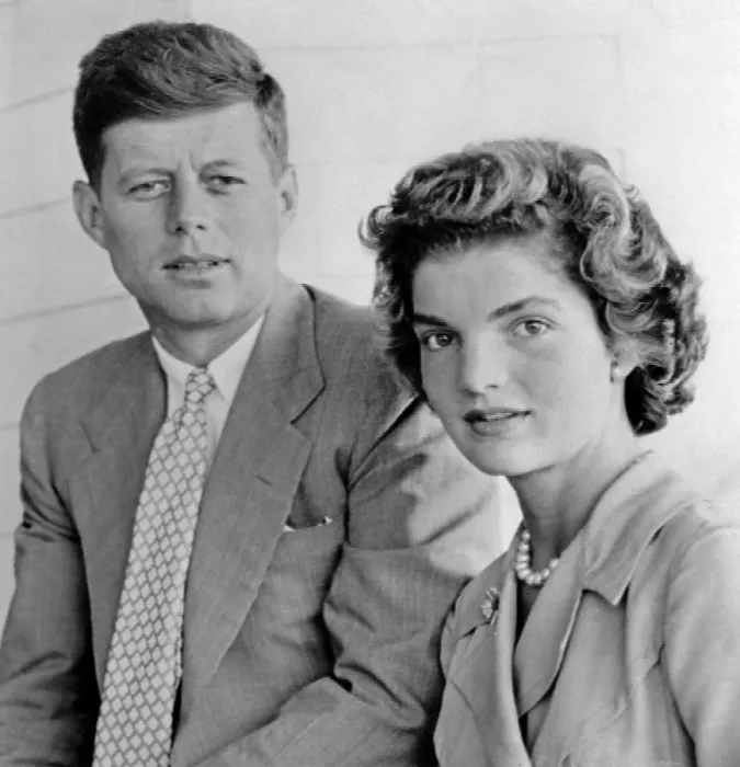 Framed Print : Engagement portrait of John Kennedy and Jacqueline Bouvier. The couple were at the Kennedy family's Hyannisport summer home shortly after announcing their engagement Framed Print : Engagement portrait of John Kennedy and Jacqueline Bouvier. The couple were at the Kennedy family's Hyannisport summer home shortly after announcing their engagement