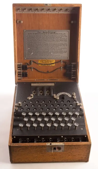 Framed Print : Enigma, the German cipher machine created codes for sending messages during World War 2