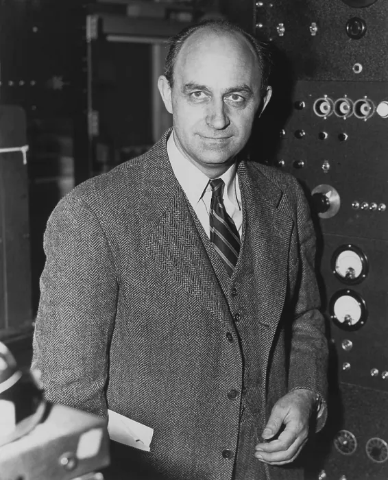 Framed Print : Enrico Fermi, Italian born physicist, received the 1938 Nobel Prize in physics