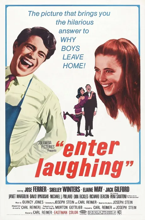 Framed Print : ENTER LAUGHING, US poster, from left: Reni Santoni, Janet Margolin, 1967