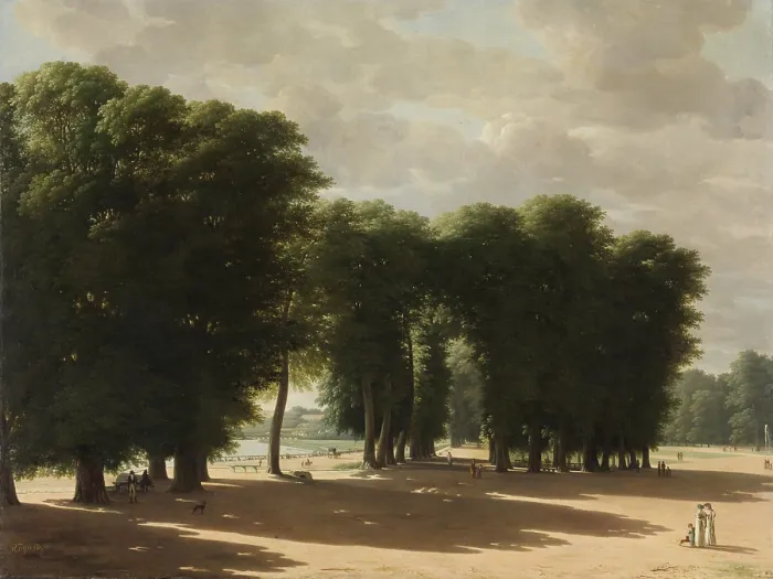 Framed Print : The Entrance to the Park of Saint-Cloud, Paris, by Pieter Rudolph Kleijn, 1809, Dutch oil painting. The Pont de Sevres over the Seine River is in the left background Framed Print : The Entrance to the Park of Saint-Cloud, Paris, by Pieter Rudolph Kleijn, 1809, Dutch oil painting. The Pont de Sevres over the Seine River is in the left background