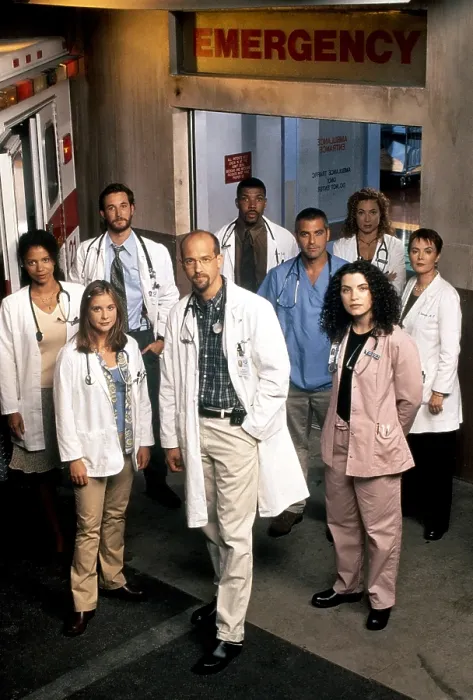 Framed Print : ER, (aka E.R.), from left, Gloria Reuben, Sherry Stringfield, Noah Wylie, Anthony Edwards, Eriq La Salle, George Clooney, Julianna Margulies, Alex Kingston, Laura Innes Framed Print : ER, (aka E.R.), from left, Gloria Reuben, Sherry Stringfield, Noah Wylie, Anthony Edwards, Eriq La Salle, George Clooney, Julianna Margulies, Alex Kingston, Laura Innes
