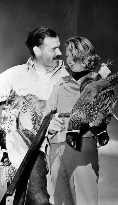 Framed Print : Ernest Hemingway and Martha Gellhorn on a shooting expedition. ca. 1940. Courtesy CSU Archives / Everett Collection Framed Print : Ernest Hemingway and Martha Gellhorn on a shooting expedition. ca. 1940. Courtesy CSU Archives / Everett Collection