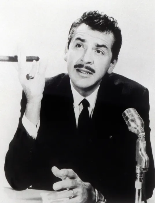 Framed Print : Ernie Kovacs, smoking cigar, circa 1950s