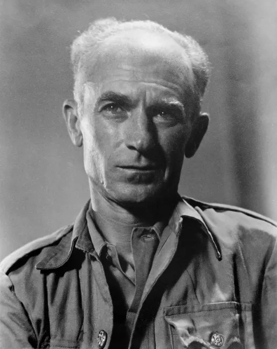 Framed Print : Ernie Pyle, as a World War 2 syndicated newspaper columnist. Pyle wrote from the perspective of the common soldier and won a Pulitzer Prize in 1944