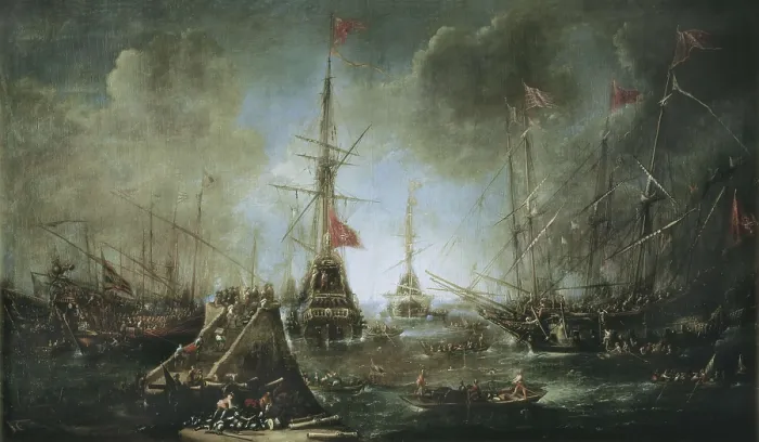 Framed Print : ERTVELT, Andries van (1590-1652). Spanish Ships Leaving a Port. 1st half 17th c. Flemish art. Oil on canvas. AUSTRIA. Vienna Framed Print : ERTVELT, Andries van (1590-1652). Spanish Ships Leaving a Port. 1st half 17th c. Flemish art. Oil on canvas. AUSTRIA. Vienna
