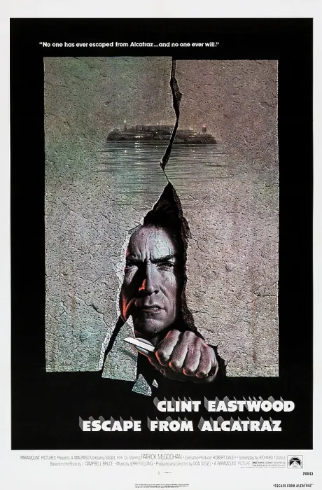 Framed Print : ESCAPE FROM ALCATRAZ, Clint Eastwood, 1979