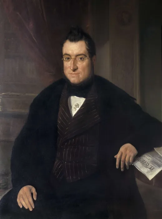 Framed Print : ESPALTER Y RULL, Joaqun (1809-1880). Bonaventura Carles Aribau. 1840s. Oil on canvas. SPAIN. Barcelona. Sant Jordi Catalan Royal Academy of Fine Arts Framed Print : ESPALTER Y RULL, Joaqun (1809-1880). Bonaventura Carles Aribau. 1840s. Oil on canvas. SPAIN. Barcelona. Sant Jordi Catalan Royal Academy of Fine Arts