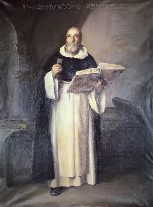 Framed Print : ESPINOSA Y LLEO, Jeronimo Jacinto (1600-1667). Saint Raymond of Penafort. mid. 17th c. Dominican priest. Oil on canvas. SPAIN. Valencia. San Pio V Fine Arts Museum. - P Framed Print : ESPINOSA Y LLEO, Jeronimo Jacinto (1600-1667). Saint Raymond of Penafort. mid. 17th c. Dominican priest. Oil on canvas. SPAIN. Valencia. San Pio V Fine Arts Museum. - P