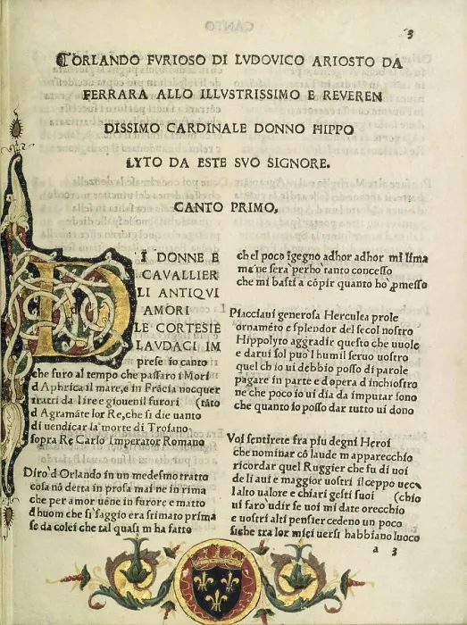 Framed Print : ESTE, Hippolyte d'(1479-1520); ARIOSTO, Ludovico (1474-1533)