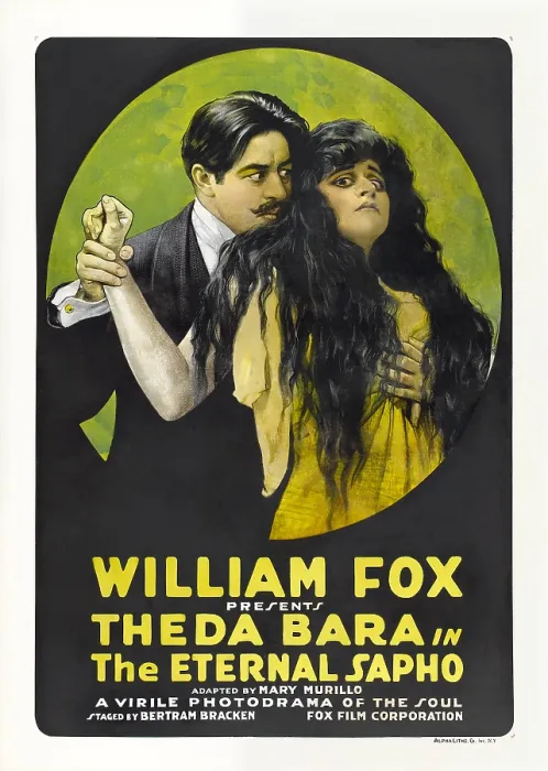 Framed Print : THE ETERNAL SAPHO, from left, Warner Oland, Theda Bara, 1916, TM and Copyright 20th Century Fox Film Corp. All rights reserved. / courtesy Everett Collection