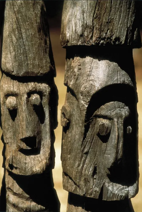 Framed Print : ETHIOPIA. SOUTHERN NATIONS. Konso. Waga, funeral statues of the Konso. AISA / Everett Collection**US SALES ONLY**