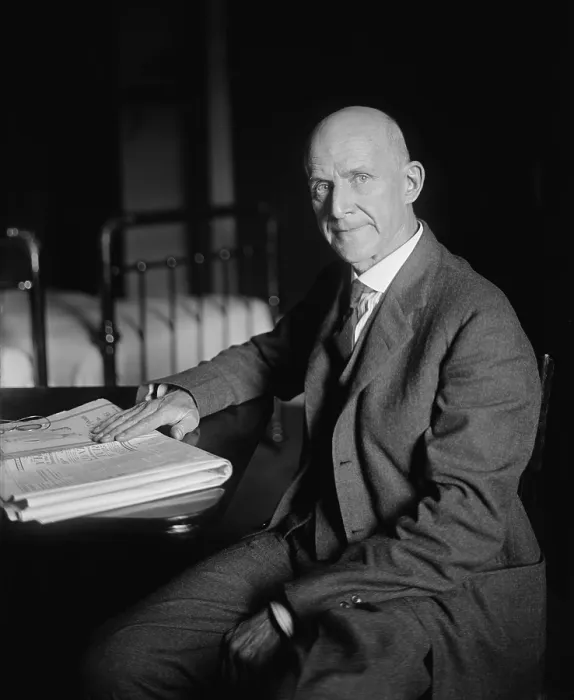 Framed Print : Eugene Debs (1855-1926), was imprisoned from 1919-1921 for advocating resistance to the military draft during World War I. Ca.1920 Framed Print : Eugene Debs (1855-1926), was imprisoned from 1919-1921 for advocating resistance to the military draft during World War I. Ca.1920