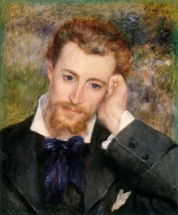 Framed Print : Eugene Murer, by Auguste Renoir, 1877, French impressionist painting, oil on canvas