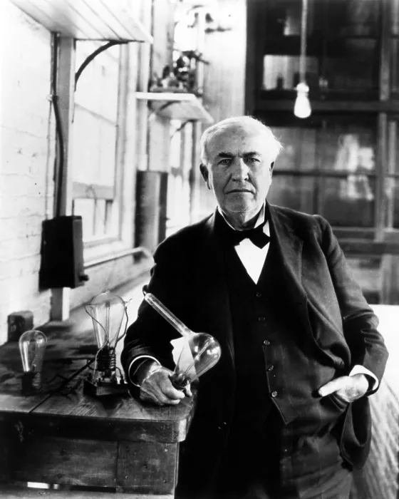Framed Print : EV1875 - American inventor Thomas Alva Edison. Courtesy: CSU Archives  /  Everett Collection