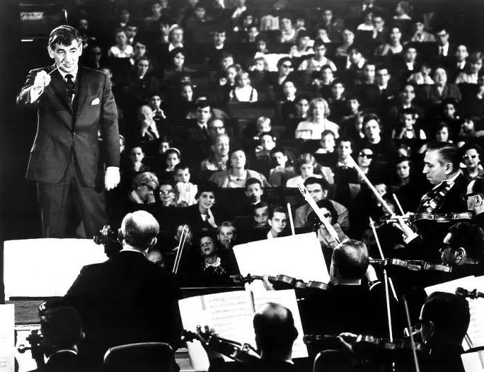 Framed Print : EV1886 - New York Philharmonic conductor Leonard Bernstein, circa 1960s. Courtesy: CSU Archives / Everett Collection Framed Print : EV1886 - New York Philharmonic conductor Leonard Bernstein, circa 1960s. Courtesy: CSU Archives / Everett Collection