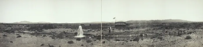 Framed Print : Eva Wells in Las Vegas, Nevada, circa 1900s