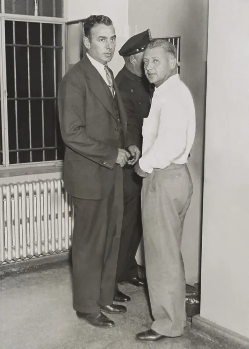 Framed Print : Everett C. Applegate held on a charge of criminal intimacy with 15-year-old Ruth Creighton. Oct. 9, 1935