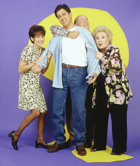 Framed Print : EVERYBODY LOVES RAYMOND, (from left): Patricia Heaton, Ray Romano, Peter Boyle, Doris Roberts, (Season 1, 1996), 1996-2005 Framed Print : EVERYBODY LOVES RAYMOND, (from left): Patricia Heaton, Ray Romano, Peter Boyle, Doris Roberts, (Season 1, 1996), 1996-2005
