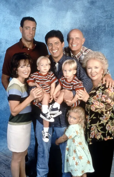 Framed Print : EVERYBODY LOVES RAYMOND, (Top, L-R) Brad Garrett, Ray Romano, Peter Boyle, (Middle, L-R) Patricia Heaton, Twins Sawyer & Sullivan Sweeten, Doris Roberts, (Bottom) Madylin Sweeten Framed Print : EVERYBODY LOVES RAYMOND, (Top, L-R) Brad Garrett, Ray Romano, Peter Boyle, (Middle, L-R) Patricia Heaton, Twins Sawyer & Sullivan Sweeten, Doris Roberts, (Bottom) Madylin Sweeten