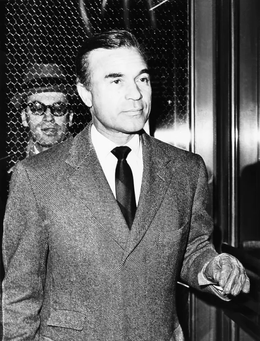 Framed Print : Ex-diplomat Porfirio Rubirosa, arriving at the NYC District Attorney's office for questioning